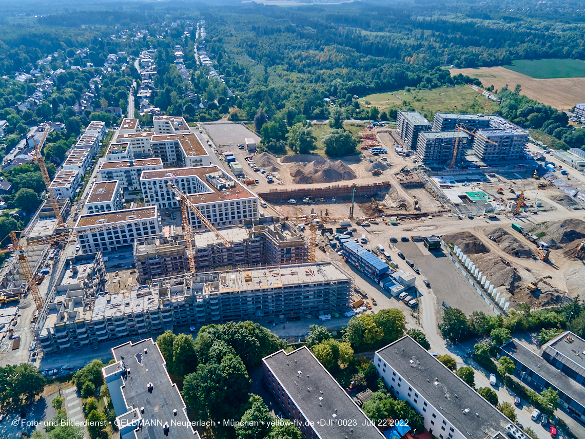 22.07.2022 - Baustelle Alexisqaurtier und Pandion Verde in Neuperlach